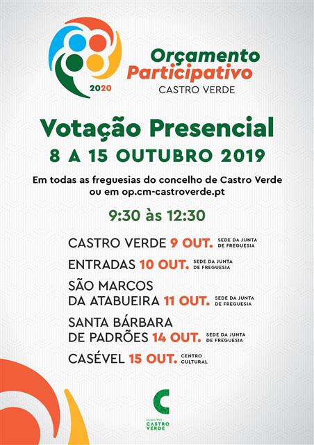 Votação decorre de 8 a 15 de outubro