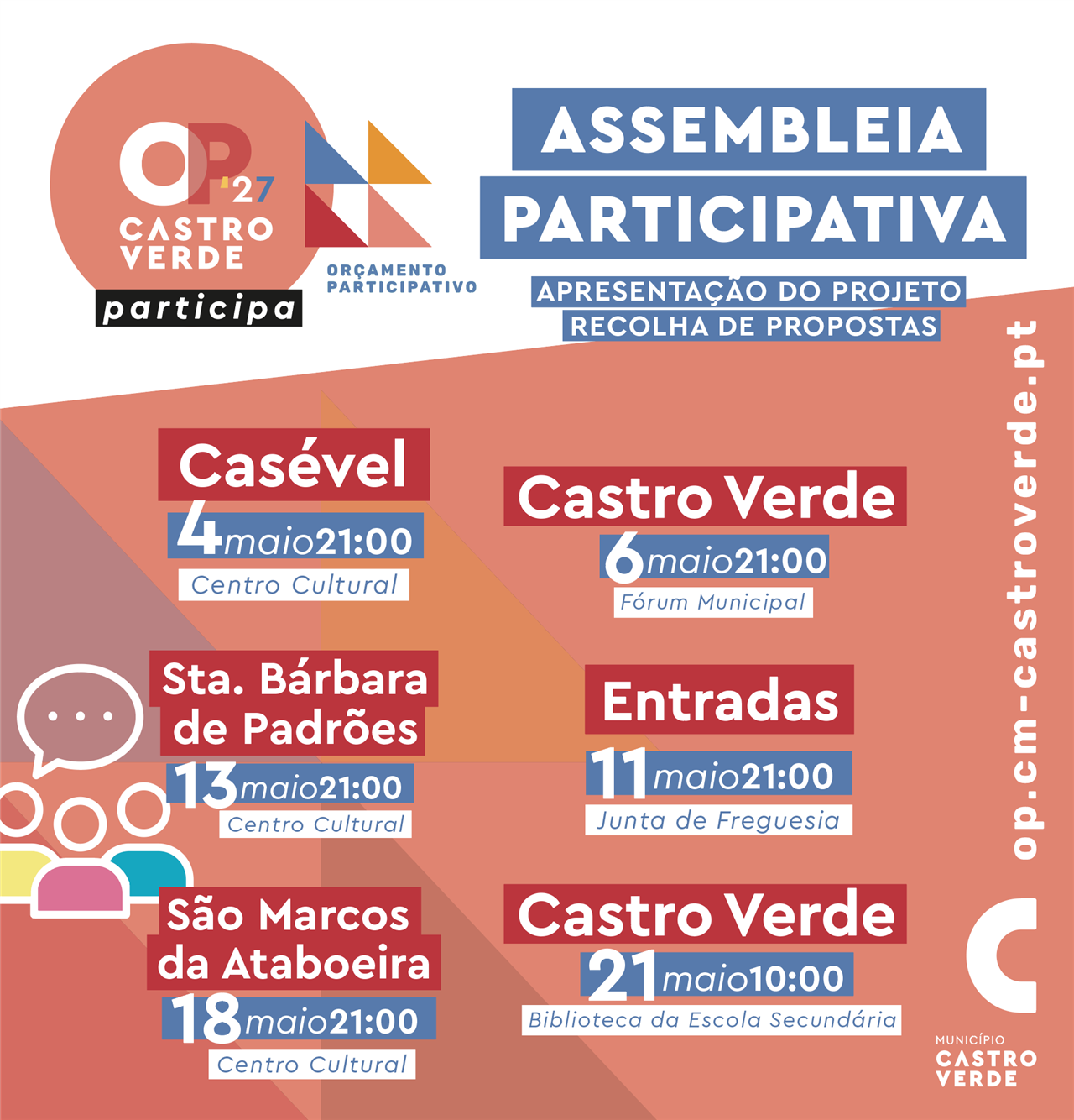 Assembleias Participativas nas freguesias do concelho